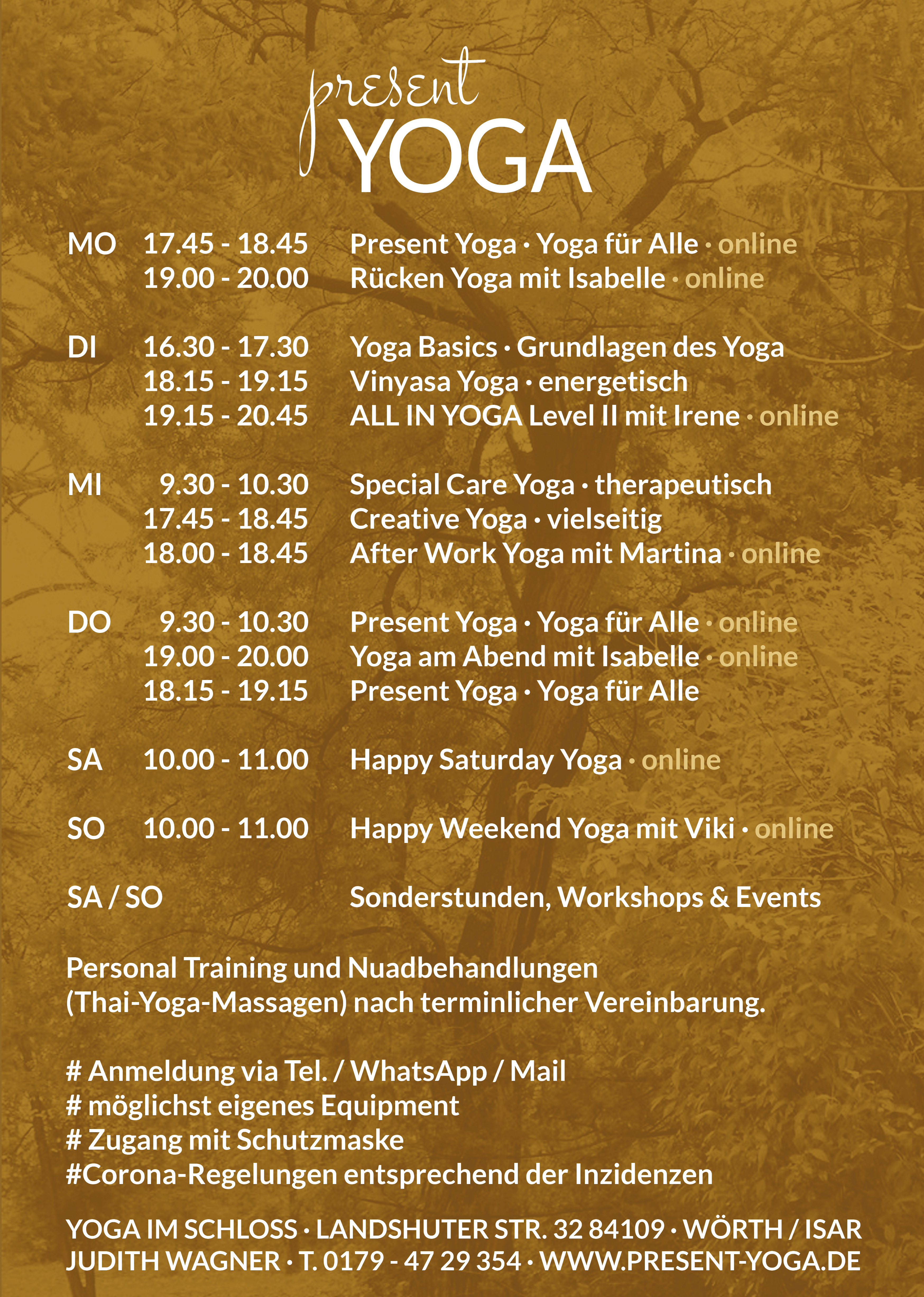 Present Yoga Stundenplan 11-21
